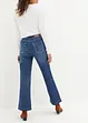 Jean taille moyenne, jambe évasée, avec rivets, bonprix