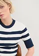 Gestreifter Feinstrickpullover, bonprix