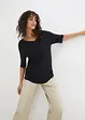 Longshirt aus softer Viskose, 2er-Pack, bonprix
