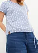 Bedrucktes T-Shirt mit Bindeband, bonprix