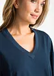 Lot de 5 T-shirts longs et amples à col V, bonprix