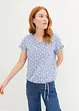Bedrucktes T-Shirt mit Bindeband, bonprix