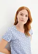 Bedrucktes T-Shirt mit Bindeband, bonprix