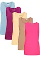 Long-Top aus reiner Baumwolle (5er Pack), bonprix