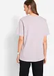 Weites Long-Shirt mit V-Ausschnitt, Kurzarm (5er Pack), bonprix