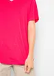 Lot de 5 T-shirts longs et amples à col V, bonprix