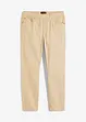 Pantalon droit taillé élastiquée 100% coton, Regular, bonprix
