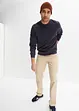 Pantalon droit taillé élastiquée 100% coton, Regular, bonprix