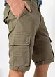 Cargo-Bermuda aus reiner Baumwolle, Regular Fit, bonprix