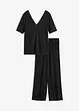 Pyjama mit Viskose und weiter Hose, bonprix