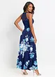 Robe longue estivale avec imprimé floral et empiècement dentelle, bonprix