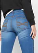Jean skinny sculptant, taille moyenne, cropped, bonprix