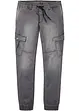 Jean jogger droit avec poches cargo, Regular, bonprix