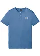 Kurzarm-Henleyshirt aus reiner Bio-Baumwolle, bonprix