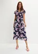 Robe midi imprimée en mesh, bonprix
