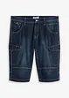 Bermuda long poches cargo en denim léger, coupe loose, bonprix