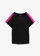 T-Shirt mit Neonstreifen aus reiner Bio-Baumwolle, bonprix