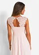 Robe longue avec empiècement dentelle, bonprix