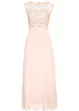 Robe longue avec empiècement dentelle, bonprix