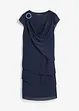 Minikleid im Lagen-Look mit dekorativem Accessoire, bonprix