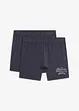 Lot de 2 boxers longs avec coton, bonprix