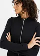 Minikleid aus Punto di Roma mit Reißveschlussdetail, bonprix