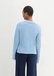 Boxy-Pullover, mit Polokragen und Rippe, bonprix