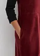 Latzkleid aus Jersey-Cord, knieumspielend, bonprix