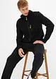 Kapuzenjacke mit sportlichen Details aus leichter Scuba-Ware, bonprix