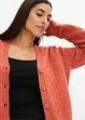 Kurze Ajour-Strickjacke, bonprix