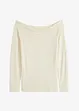 Off-Shoulder-Ripp-Pullover, bonprix