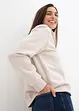 Sweatshirt mit Troyer-Kragen, bonprix