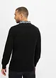 Feinstrick Polo - Pullover mit Hemdkragen, bonprix