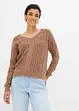 Strickpullover mit Cable Knit, bonprix