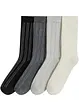 Chaussettes thermiques coton intérieur éponge (lot de 4 paires), bonprix