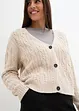 Strickjacke mit Zopfmuster, bonprix