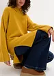 Oversize Pullover mit Turtleneck und Seitenschlitzen, bonprix