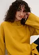 Pull oversize avec col roulé et fentes sur le côté, bonprix