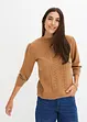 3/4-Arm-Pullover mit Ajour-Detail, bonprix