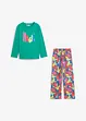 Mädchen Pyjama mit Bio-Baumwolle (2-tlg. Set), bonprix