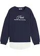 Sweatshirt mit Bluseneinsatz, bonprix