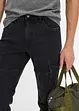 Slim Fit Stretch-Cargo-Jeans, Straight, bonprix