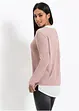 Pull à empiècement chemisier, bonprix