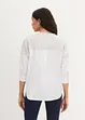 Blouse à empiècement sweat, manches 3/4, bonprix