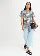 Shirt mit Glanzdruck, bonprix