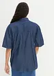 Chemise extensible et oversize en jean, demi-manches, bonprix