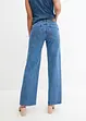 Wide Jeans Mid Waist, Slit, bonprix