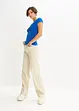 Shirt mit Knopfleiste mit Bio-Baumwolle, bonprix