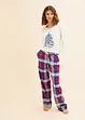 Pyjama mit Flanellhose, bonprix