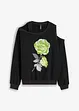 Sweatshirt mit Blumendruck, bonprix